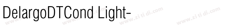 DelargoDTCond Light字体转换